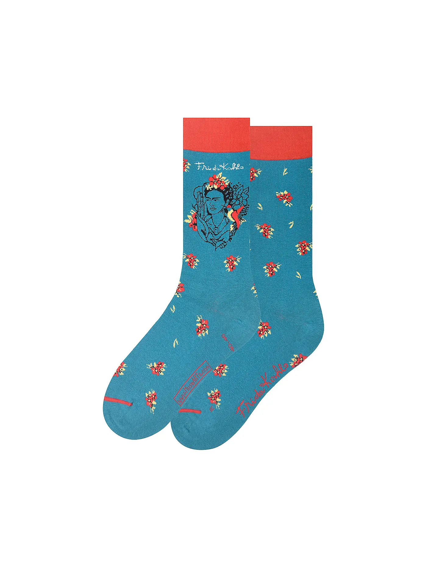 MUSEARTA | Damen Socken FRIDA WITH HUMMINGBIRD green (36-40) | 